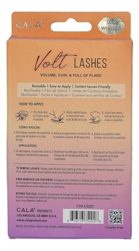 Cala Volt Lashes volume, curl & full of flare 5 pairs (winged) Beauty & Personal Care Cala