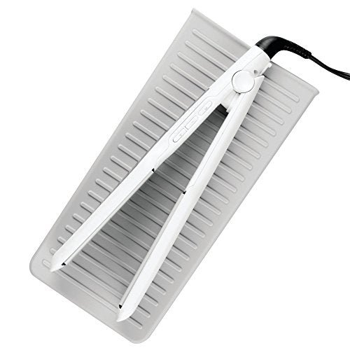 IDesign 23433 iDesign Silicone Heat-Resistant Hair Styling Tools Storage and Travel Pouch for Curling Irons, Straighteners, Wands - Gray Beauty & Personal Care InterDesign