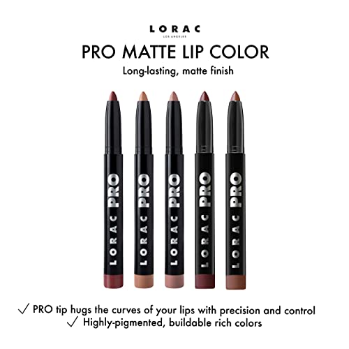 LORAC PRO Matte Lipstick, Greige | Long-lasting Color | Antioxidant Infused, Cruelty Free, Gluten Free, Vegan Beauty & Personal Care LORAC