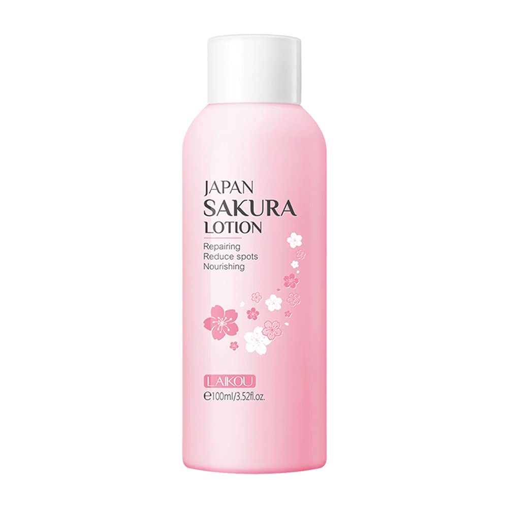 BEUKING Sakura Face Lotion Moisturizing Essence for Shrink Pores Skin Daily Care, Toner Lotion Hydrating Repair Face Cream Vitamin C Serum Improve Beauty & Personal Care BEUKING