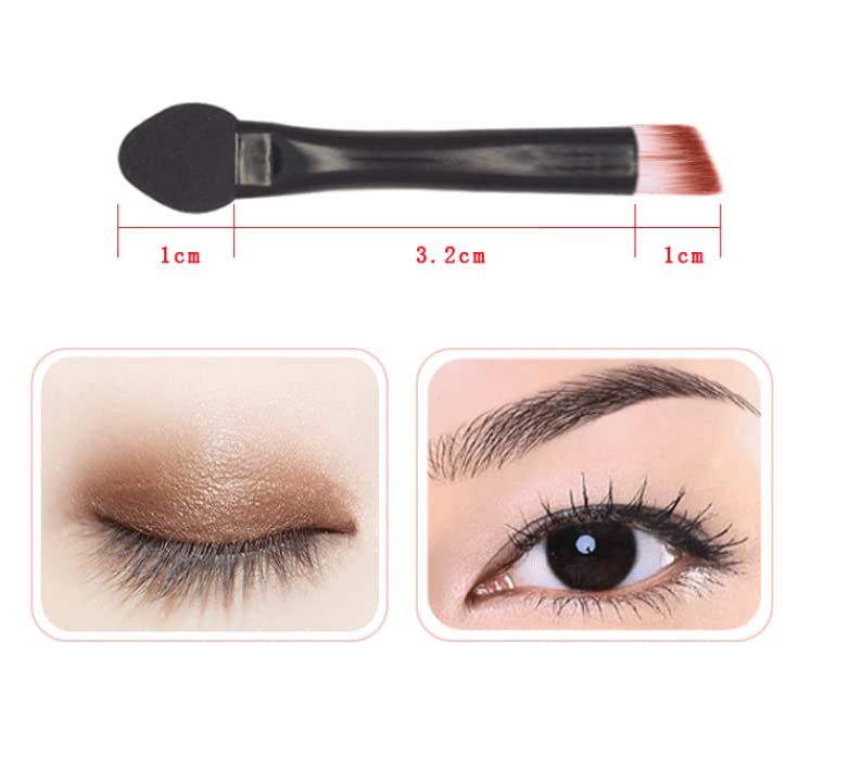 Duehut HLLMX 20 PCS Double Sided Eye Shadow Sponge Applicator Makeup Brushes Travel Eyeshadow Applicator Makeup Tool (Black) Beauty & Personal Care Duehut