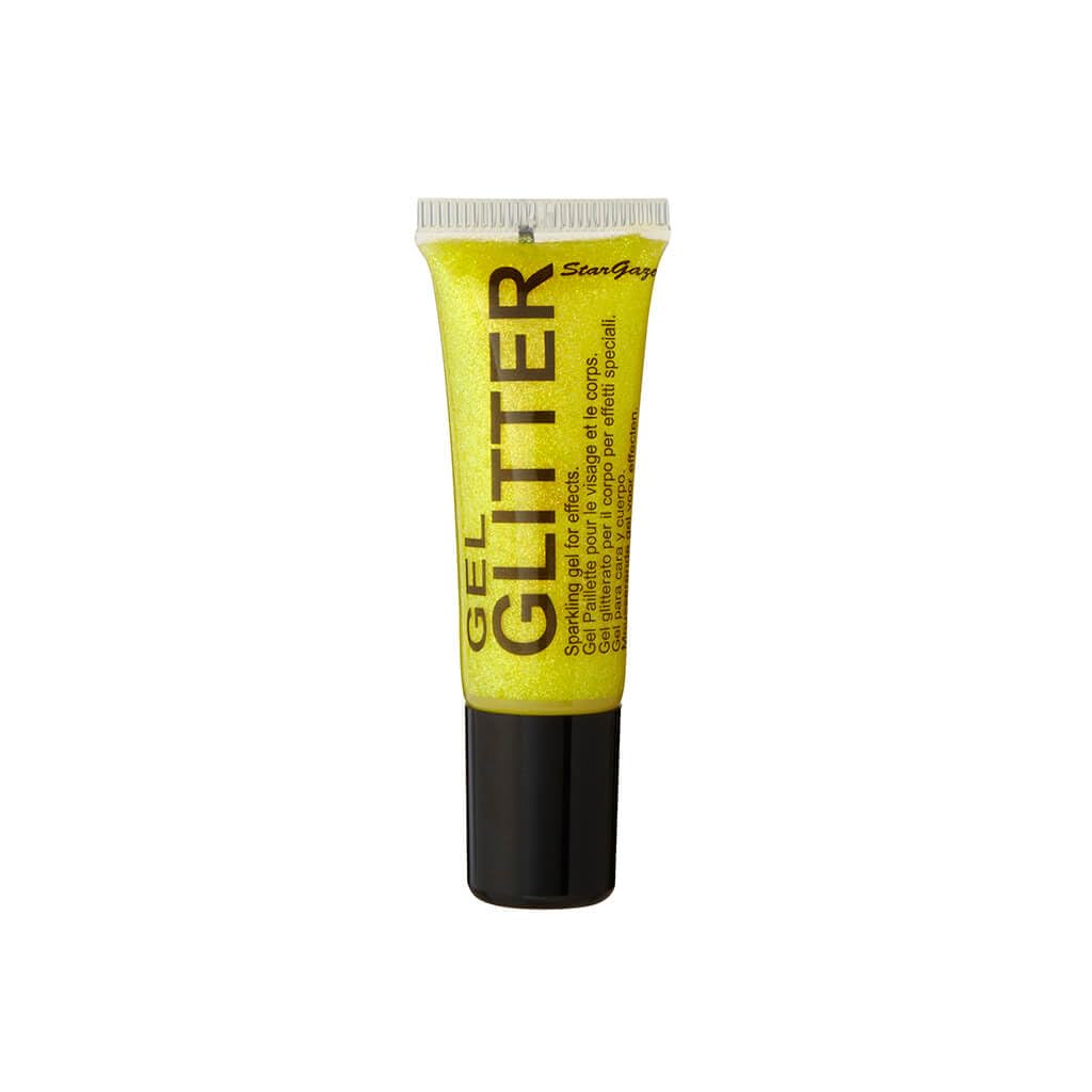Gel Glitter Yellow. Sparkling Glitter for your face & body with fine nib applicator Beauty & Personal Care Stargazer Enterprises