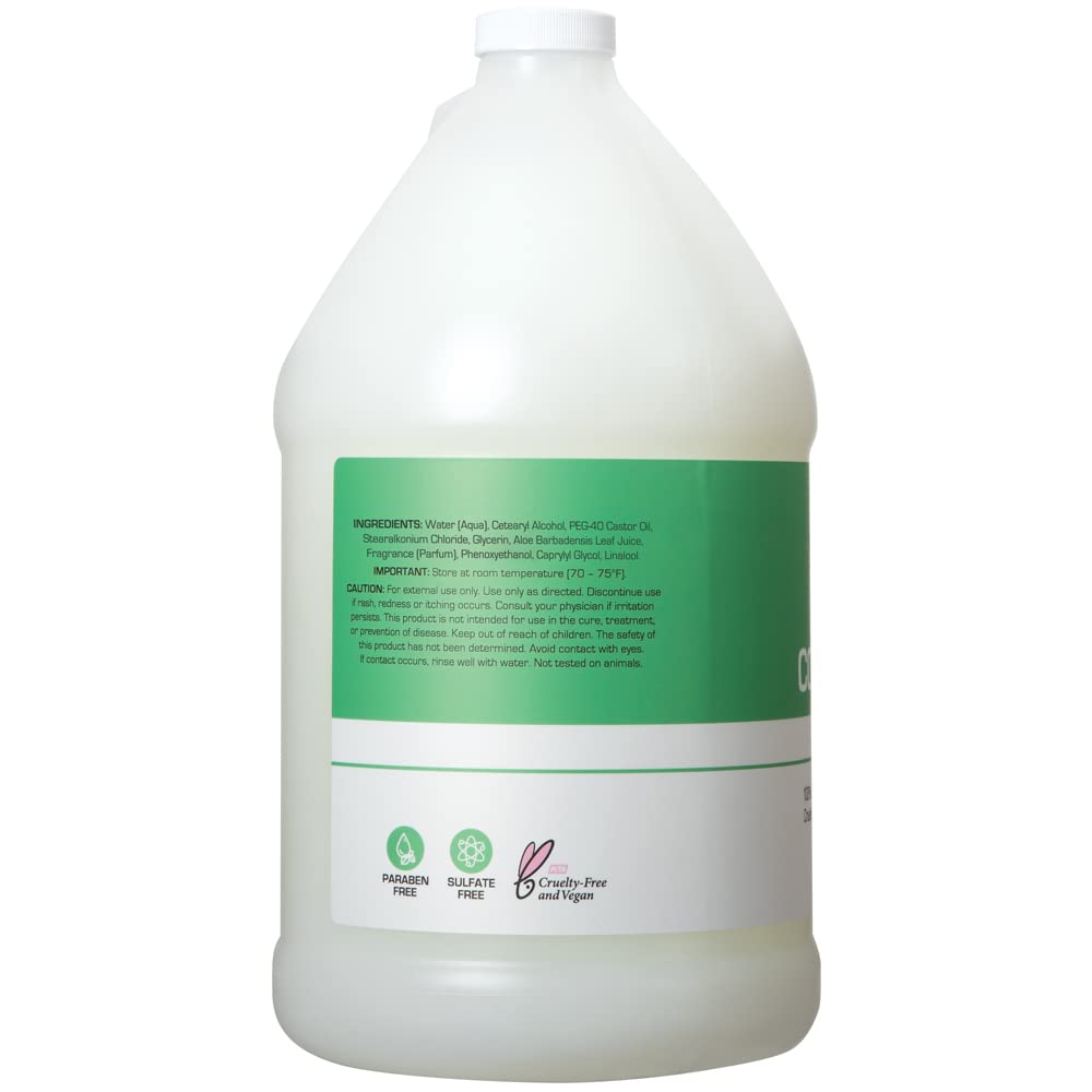 Ginger Lily Farms Club & Fitness Moisturizing Conditioner for Dry Hair, 100% Vegan & Cruelty-Free, Aloe Vera Scent, 1 Gallon (128 fl oz) Refill, white Beauty & Personal Care Ginger Lily Farms