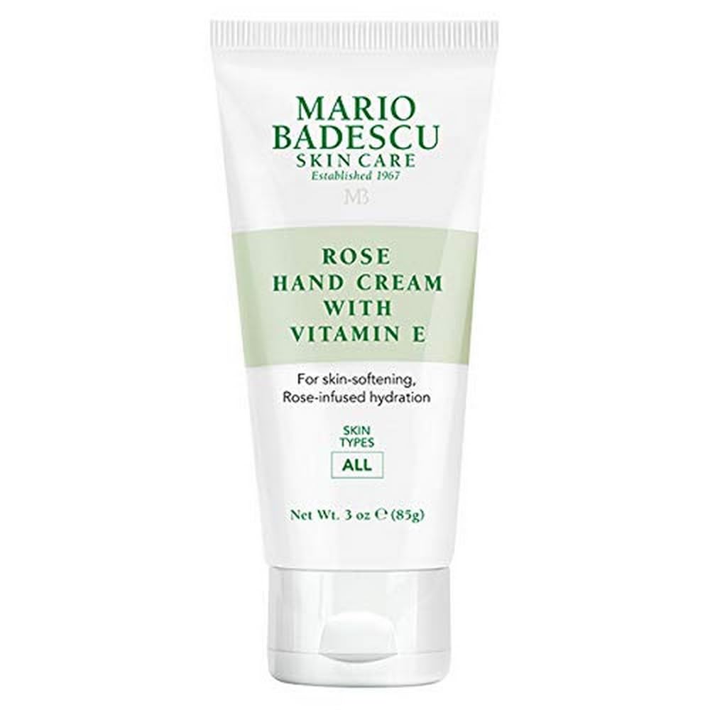 Mario Badescu Rose Hand Cream with Vitamin E for Men and Women, Non-Greasy, Light and Fast-Absorbing Hand Cream for Dry Cracked Hands, Ideal for All Beauty & Personal Care Mario Badescu