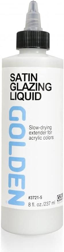 Golden Acryl Med 16 Oz Glaze Liquid Satin