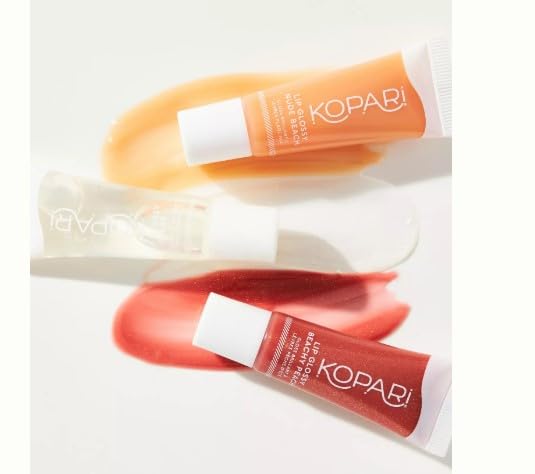 Kopari Endless Summer Lip Trio Lip Glossy Beachy Peach, Clear, Nude Beach (Endless Summer Lip Glossy, Trio) Beauty & Personal Care Kopari