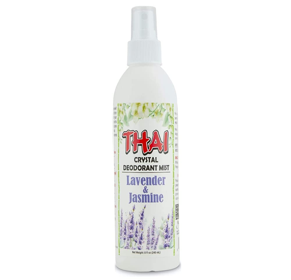 Thai Deodorant Stone Crystal Mist Natural Deodorant Spray 8 oz. Bundle (Lavender & Jasmine, Single) Beauty and Personal Care Thai Deodorant Stone