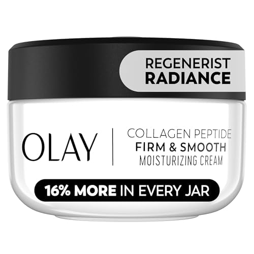 Olay Regenerist Radiance Collagen Peptide Face Moisturizer: Firm & Smooth Cream - Fragrance-Free, Hydrating, Firming, Anti-Aging & Anti-Wrinkle - 2 Oz Beauty & Personal Care Olay