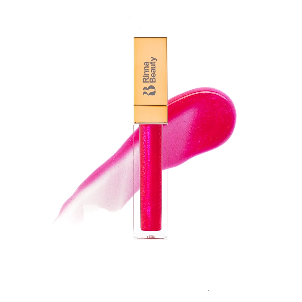 Rinna Beauty Lip Plumping Gloss - Rebel - Helps Boost Collagen, Increases Lip Volume, Elastin Production - Vegan, Cruelty-Free - 1 each Beauty & Personal Care Rinna Beauty