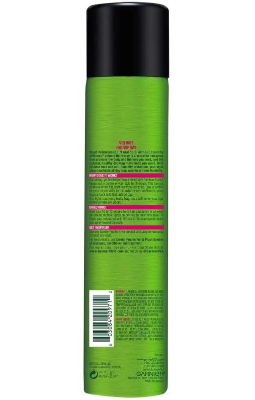 Garnier Fructis Style Volume Anti-Humidity Aerosol Hairspray 8.25 oz (Pack of 1) Beauty & Personal Care Garnier