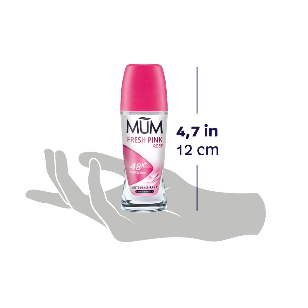 Mum Fresh Pink Rose Perfumed 48 Hours Plus Protection Anti-Perspirant, 50 ml, Pack of 6 192103/c Beauty and Personal Care MUM