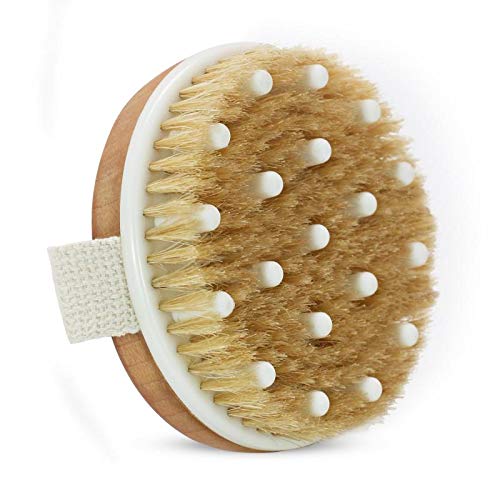 Dry Brushing Body Brushes- Round Exfoliating Brush for Cellulite and Lymphatic Drainage Massager, and Body Exfoliating,Improve Your Circulation-Soft Beauty and Personal Care Liantongda