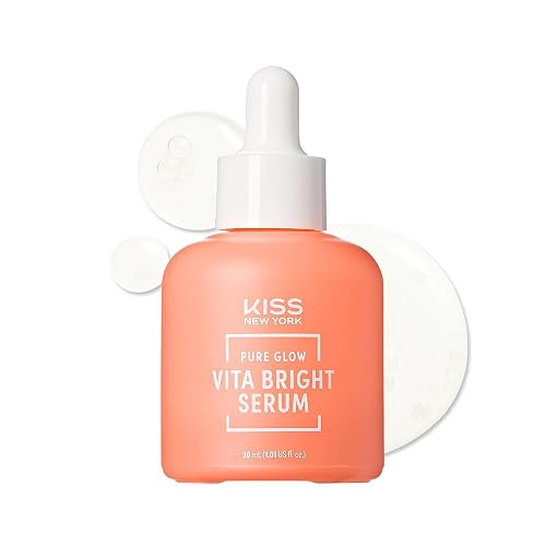 KISS NEW YORK Vita Bright Serum For Face 1.01 Fl Oz, Vitamin C Serum With Niacinamide & Grapefruit Extract for Strong Skin Barrier & Deep Hydration Beauty & Personal Care Kiss