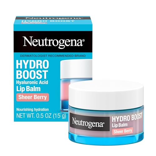 Neutrogena Hydro Boost Hyaluronic Acid Lip Balm, Nourishing Vitamin E Leaves Lips Feeling Hydrated, Sheer Pink Tinted Color with a Sweet Berry Flavor Beauty & Personal Care Neutrogena