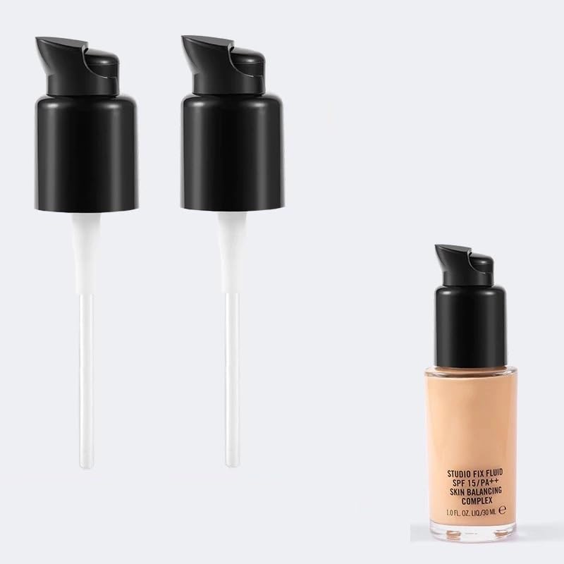 Chris.W 2Pack Replacement Pump Fit for MAC Studio Fix Fluid and DW Double Wear Foundation (Black) Beauty & Personal Care Chris.W
