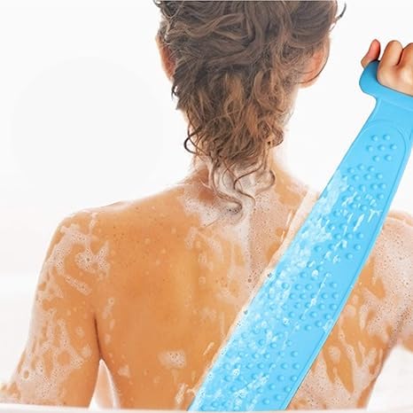PROSTHIL Silicone Back Scrubber Belt - 28 Inch Double-Sided Bath Scrub Strap for Men & Women, Gently Exfoliates & Massages Skin, Back Washer Shower Beauty and Personal Care PROSTHIL