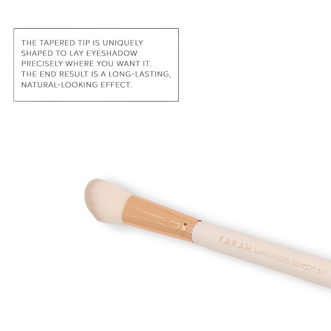 F.A.R.A.H Professional Pro Precision Luxurious Blender Brush 30F - Premium Makeup Brushes (White) Beauty & Personal Care F.A.R.A.H