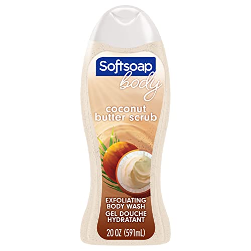 Softsoap Body Wash Exfoliating Scrub, Coconut Butter Scent, 20 oz Bottle Beauty & Personal Care Softsoap