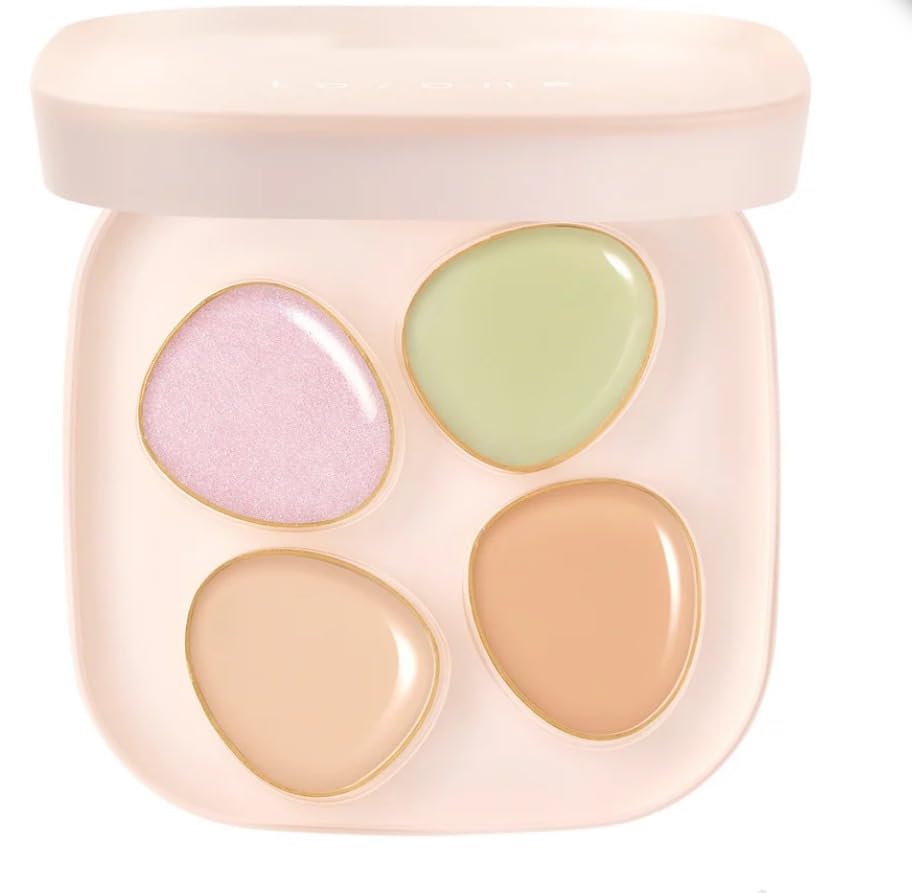 1PC To One Concealer, Multi Purpose Moisturizing 4 Color Cream Concealer Highlighter Palette to Create Flawless Makeup, 1.7g (02) Beauty & Personal Care ChongTai