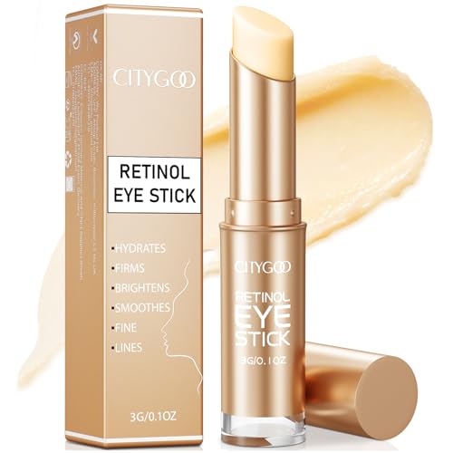 CITYGOO Retinol Eye Stick With Collagen, Hyaluronic Acid For Dark Circle, Under Eye Cream Anti Aging, For Puffiness and Bags Reduces Fine Lines Beauty and Personal Care CITYGOO Default Title