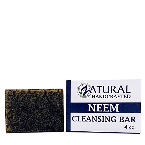 Zatural Neem Cleansing Bar - 100% Plant-Based Neem Oil Soap for Face and Body - Cold-Pressed, Vegan, and Fragrance-Free - Natural Skin Support - 4 oz Beauty & Personal Care Zatural