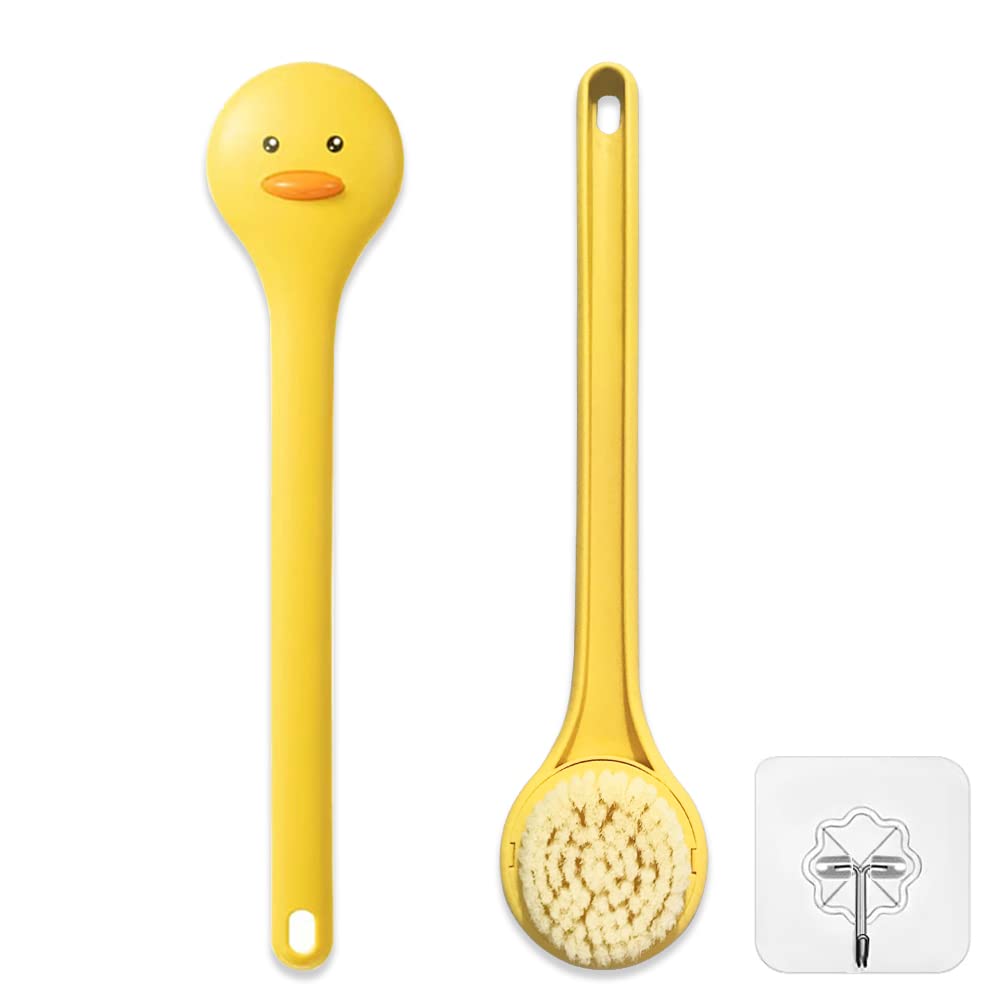 Tuklye Bath Brush, Softer bristles, Long Handle, Suitable for Children Aged 3-12, Cleaning Sweat Stains and Beauty Bath, Wet or Dry Brush, Bath Brush Beauty and Personal Care Tuklye