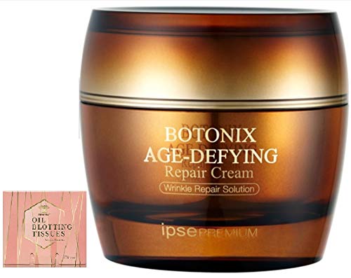 BOTONIX Natural Age Defying Cream 24K Gold and 8 Peptides Face Lifting and Firming Bundled with 1 Pack Oil Absorbing Blotting Paper Beauty & Personal Care COLORCODE