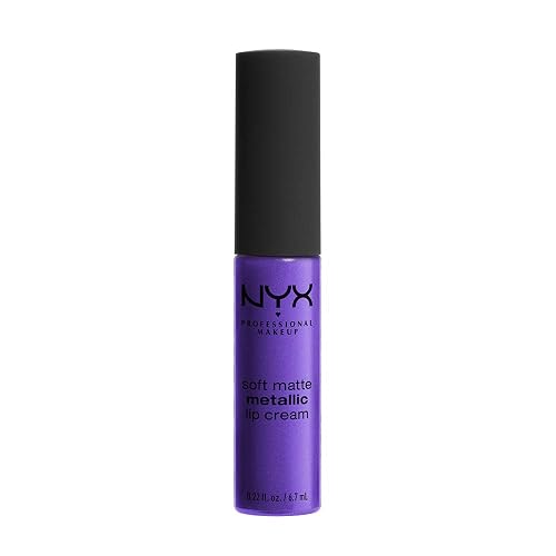 NYX PROFESSIONAL MAKEUP Soft Matte Metallic Lip Cream, Liquid Lipstick - Havana (Purple With Blue Undertone) Beauty & Personal Care NYX PROFESSIONAL MAKEUP