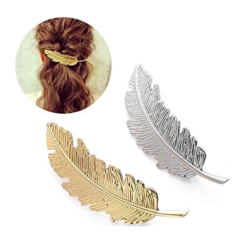 Drayas Minimalism Style Hair Clip for Women?Metal Hair Clips Geometric Patterns Hair Barrettes, Leaf Bowknot Hollow Round Triangle Moon hollow Hair Beauty & Personal Care Drayas