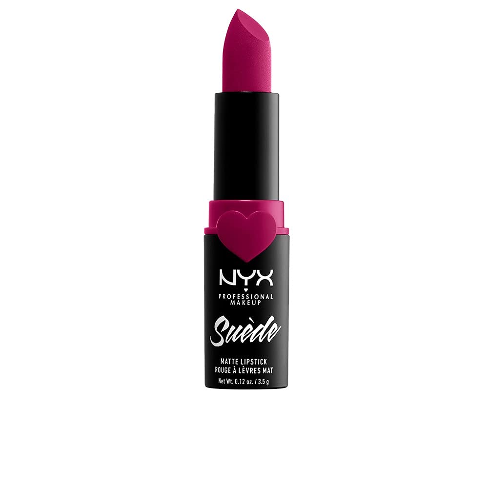 NYX PROFESSIONAL MAKEUP Suede Matte Lipstick, Vegan Formula - Sweet Tooth (Fuschia) Beauty & Personal Care NYX PROFESSIONAL MAKEUP