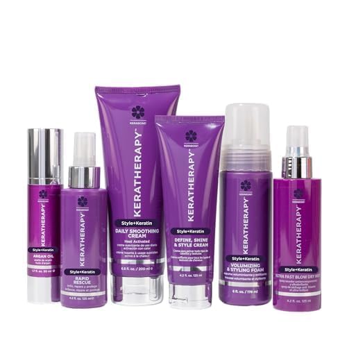 Ultra Fast Blow Dry Mist Perfect Blowout for Hair, 4.2 fl. oz., 125 ml - Keratin Infused Blow Dry Spray for Styling & Frizz-free Styling Beauty & Personal Care KERATHERAPY