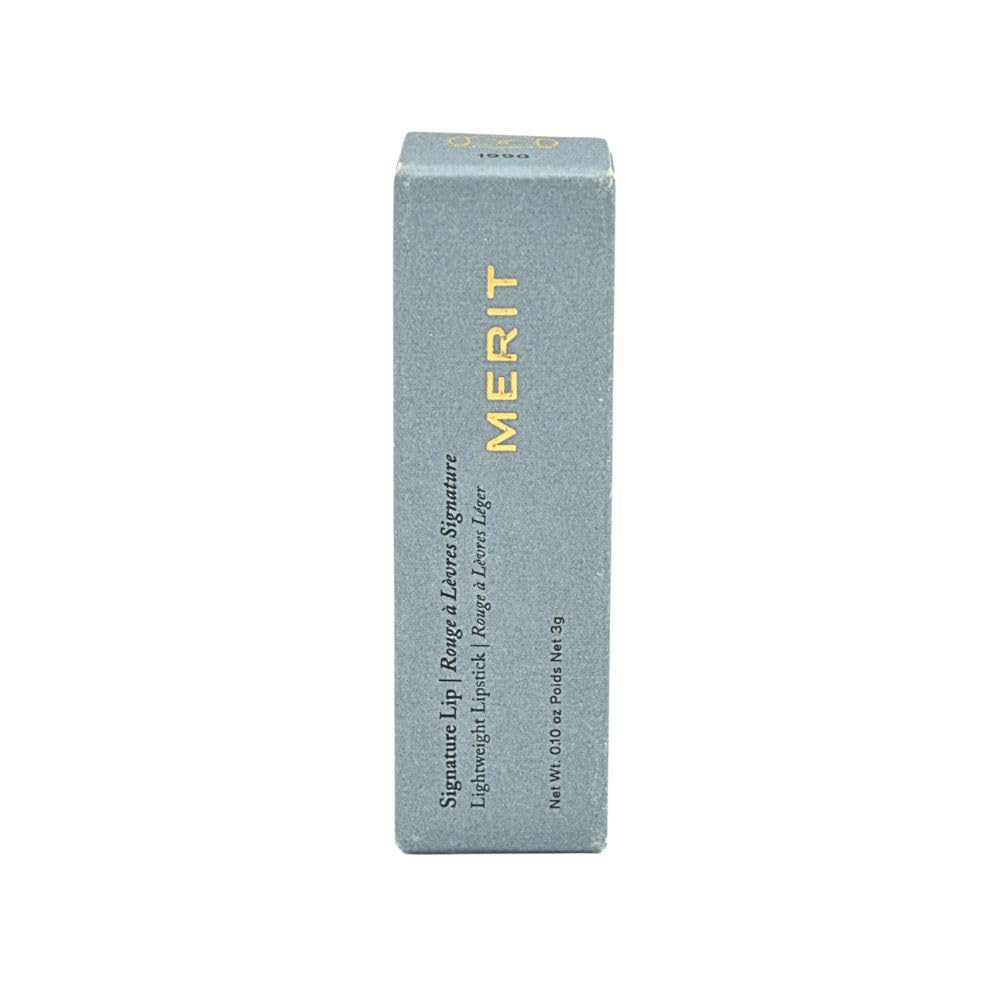 Merit Signature Lip Lightweight Satin Lipstick - 1990 (deep brown) 3 g / 0.10 oz Beauty & Personal Care Merit