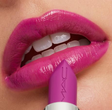 MAC Cosmetics Ximal Sleek Satin Lipstick - 822 Violet Vapor (Electric violet) 0.12 Oz / 3.5 g Beauty & Personal Care MAC