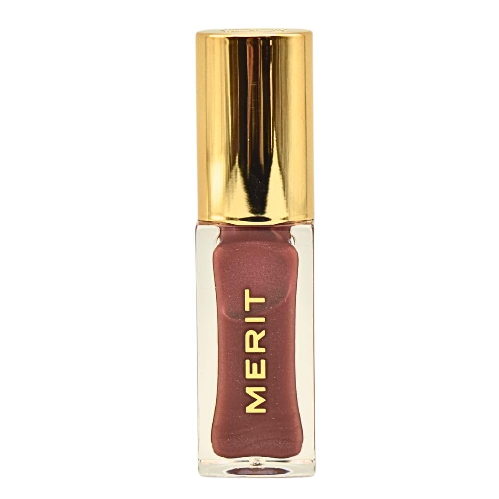 Merit Shade Slick Hydrating Tinted Lip Oil - Twin Set Mauve | Vegan Lip Gloss with Rosehip, Shea & Jojoba Oils for Moisturizing High-Shine Color Beauty & Personal Care Merit