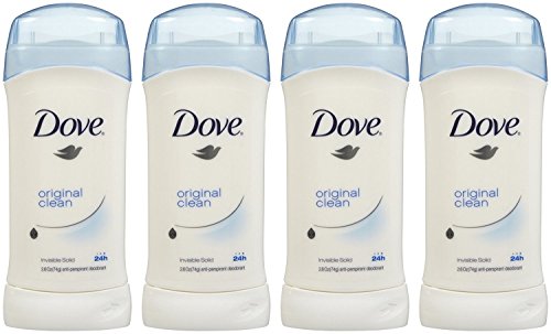Dove Invisible Solid Deodorant, Original Clean - 2.6 oz - 4 pk Beauty and Personal Care Dove