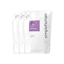 simplehuman Lavender Moisturizing Liquid Hand Soap Refill Pouch, 34 Fl. Oz. (Pack of 3) Beauty & Personal Care simplehuman