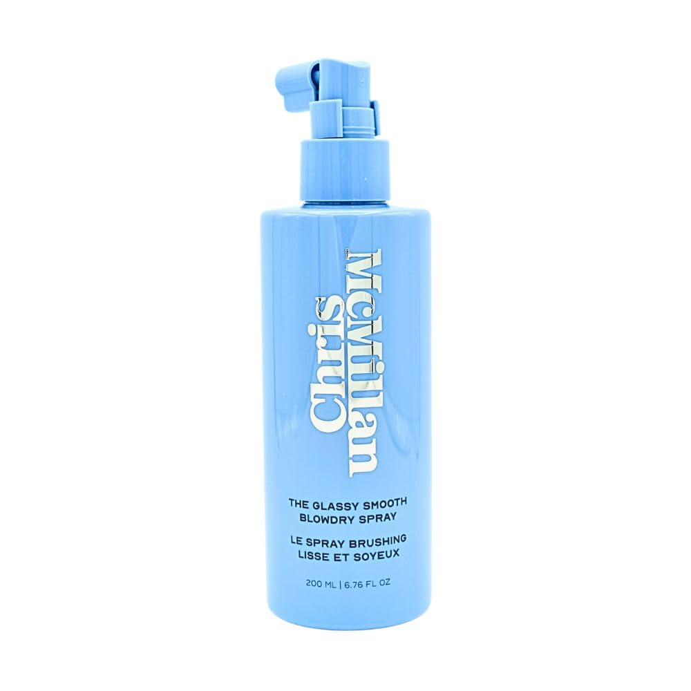 Chris McMillan The Glassy Smooth Blowdry Spray for Frizz 6.76 oz/200 ml - Heat Protection, Shine, Frizz Control, Lightweight Beauty & Personal Care Chris McMillan