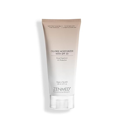 ZENMED Oil-Free Moisturizer with SPF 30-2 oz. 100% PABA-Free Light & Sheer Formula Helps Protect Sensitive & Troubled Skin Types For Oily & Acne Skin Beauty & Personal Care ZENMED