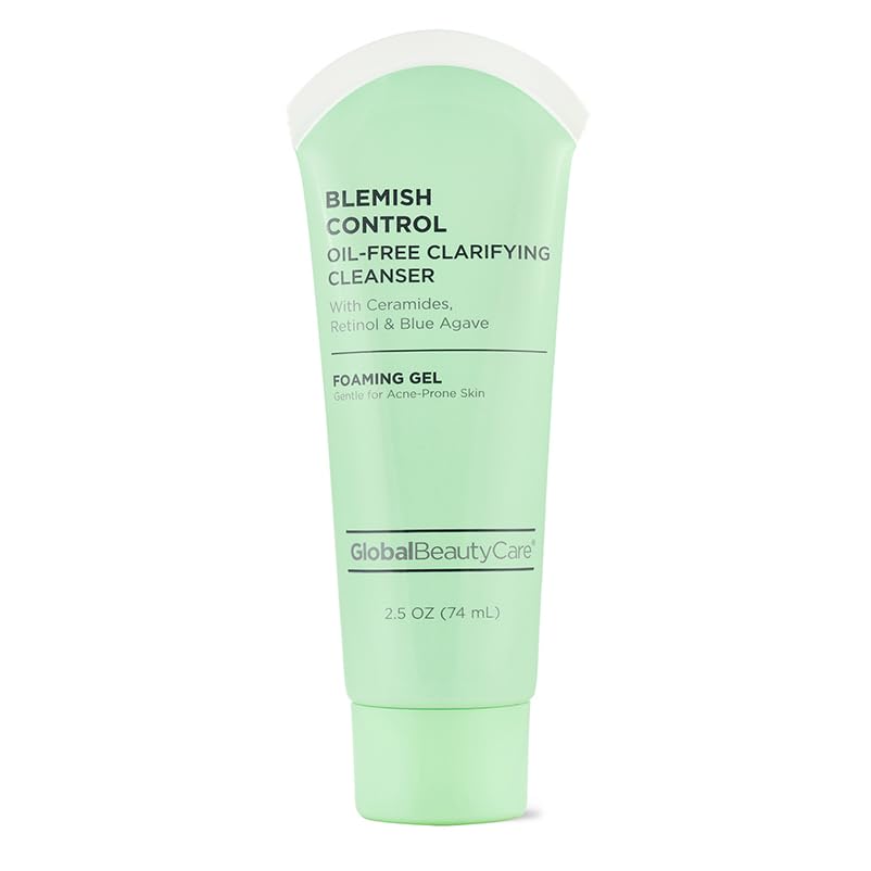 Global Beauty Care Blemish Control Skincare Kit - Clarifying Facial Cleanser, Exfoliating Scrub, Dark Spot Treatment & Soothing Moisturizer to Help Beauty & Personal Care Global Beauty Care