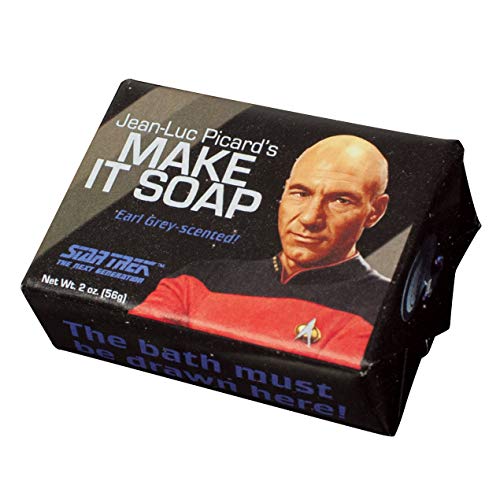 The Unemployed Philosophers Guild Star Trek Jean Luc Picard Make it Soap! - Made in the USA, 2oz (56g) Travel or Hotel Sized Guest Bar Soap Beauty & Personal Care The Unemployed Philosophers Guild