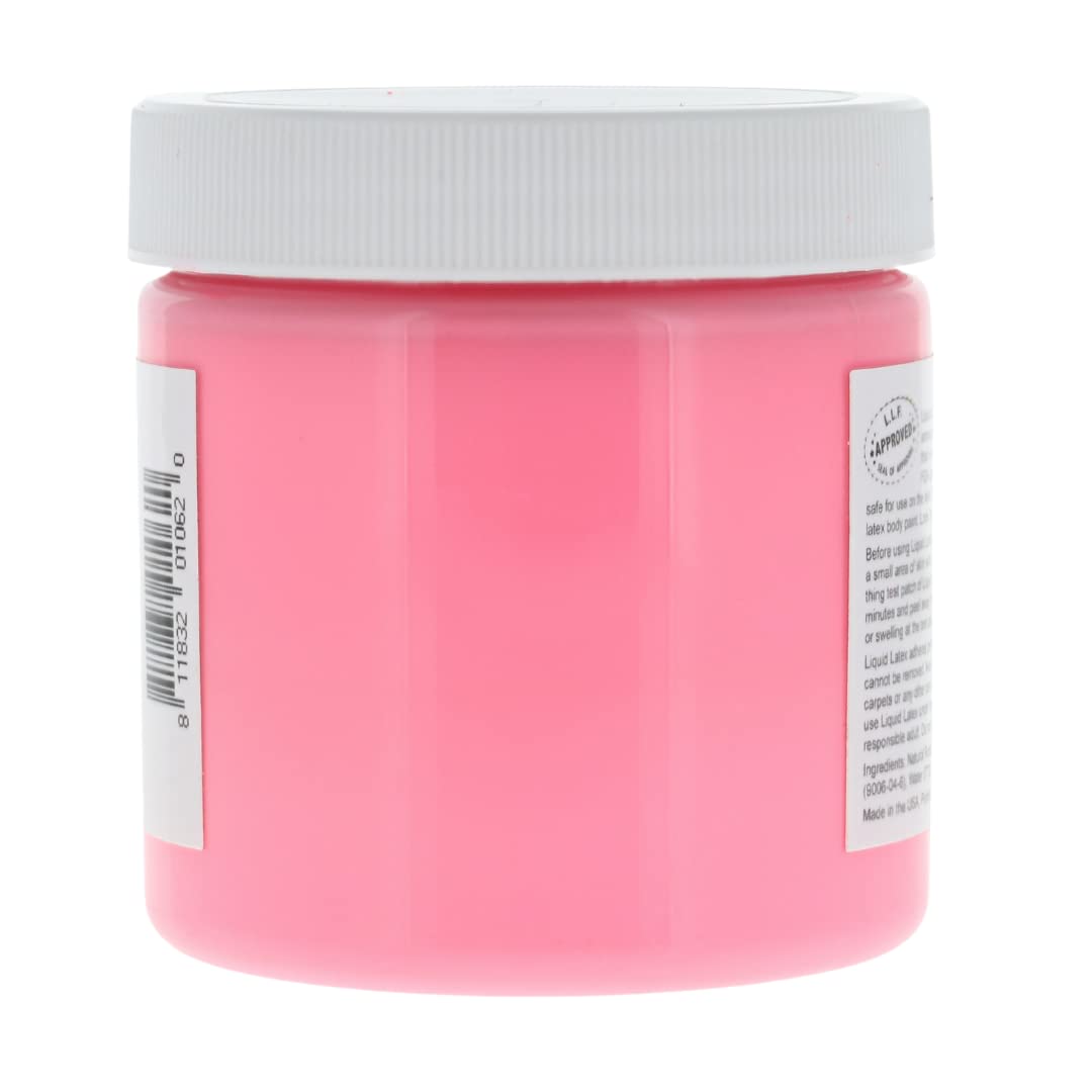 Fluorescent Pink 4 Oz - Liquid Latex Body Paint, Ammonia Free No Odor, Easy On and Off, Cosplay Makeup, Creates Professional Monster, Zombie Arts Beauty & Personal Care Liquid Latex Fashions