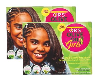 ORS Olive Oil Girls No-Lye Conditioning Hair Relaxer System - Pack of 2