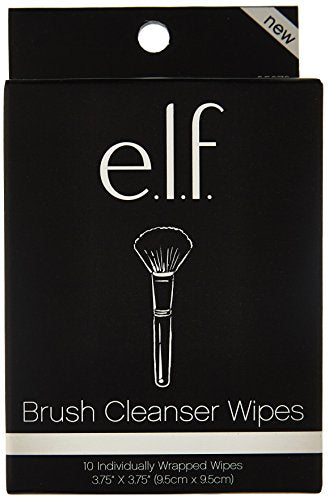 e.l.f. Brush Cleaner Wipes, 10 Count (Pack of 4) Beauty & Personal Care e.l.f.