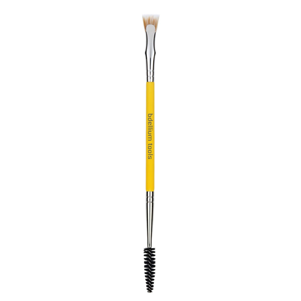 Bdellium Tools Professional Makeup Brush - Studio Series 728 Double-ended Bent Lash Fan/Spoolie - With All-Vegan Synthetic Fibers, For Achieving