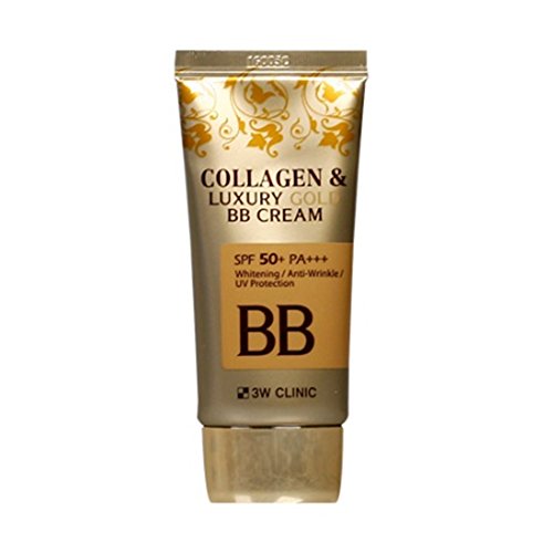 3W CLINIC Collagen & Luxury Gold BB Cream 1.69Oz SPF50+/PA+++ Wrinkle Care Beauty & Personal Care 3W Clinic