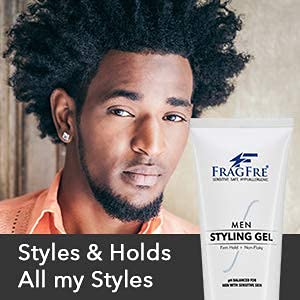 FRAGFRE Men's Firm Hold Hair Gel for Aggressive Styles - Paraben-Free Hypoallergenic Formula for Sensitive Skin, No Irritations - 8 oz Beauty & Personal Care FRAGFRE