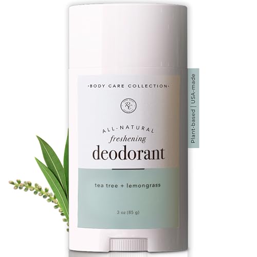 Rowe Casa Organics Tea Tree + Lemongrass Natural Aluminum Free Deodorant for Men and Women, Fresh and Energizing Paraben-Free Deodorant Stick Beauty and Personal Care Rowe Casa Organics