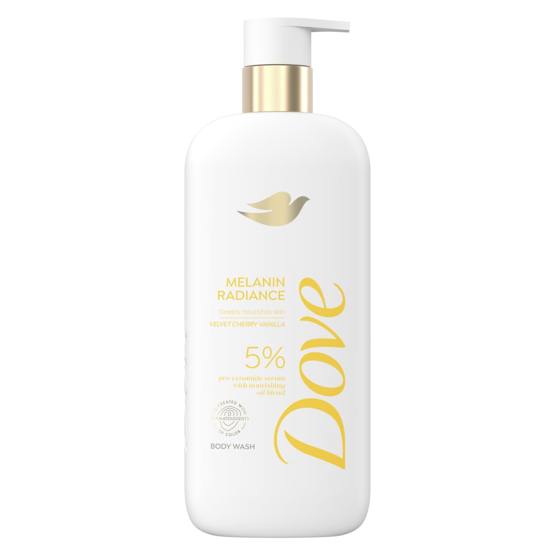 Dove Body Wash Melanin Radiance Nourishes for restored radiance 5% pro-ceramide serum with nourishing oil blend 18.5 oz Beauty & Personal Care Dove