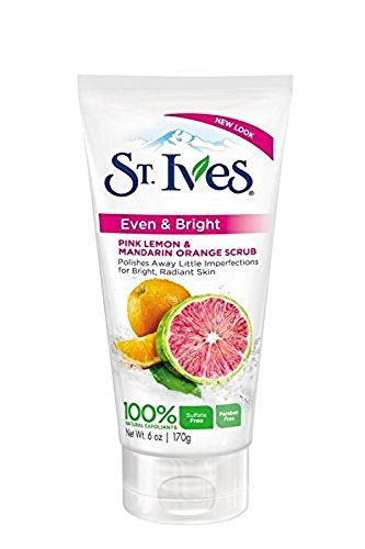 St. Ives Even & Bright Face Scrub Pink Lemon and Mandarin Orange 6 oz (Pack of 12) Beauty & Personal Care St. Ives