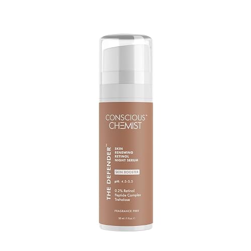 Conscious Chemist® Multi Peptide & 0.2% Retinol Serum | Anti Aging Serum | Boosts Collagen & Reduces Fine Lines, Wrinkles | Probiotics & Cica Water | Beauty & Personal Care Conscious Chemist